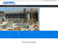 wendler-schalung.de Webseite Vorschau