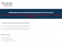 whb-markiersysteme.de Webseite Vorschau