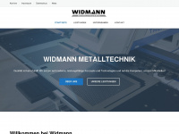 widmann-metalltechnik.de Webseite Vorschau