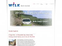 wilk-reisen.de Webseite Vorschau