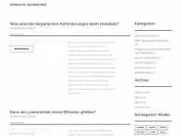 willsbacher-handballer.de Webseite Vorschau