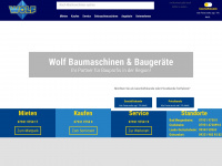 wolf-baumaschinen.de Webseite Vorschau