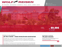 wolf-reisen.com Webseite Vorschau