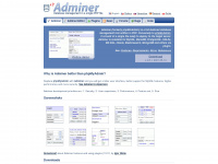 adminer.org Webseite Vorschau