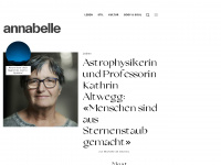 annabelle.ch Webseite Vorschau