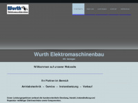 wurth-elektromaschinenbau.de Webseite Vorschau