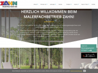 zahn-malerfachbetrieb.de Webseite Vorschau