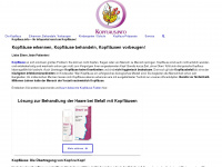kopflaus.info Webseite Vorschau