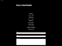 lions-cheer.de Webseite Vorschau