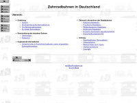 zahnradbahn.de Webseite Vorschau