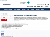 transfusionsmedizin.uk-erlangen.de Webseite Vorschau