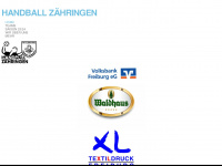 handball-in-zaehringen.de Webseite Vorschau