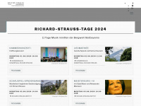 richard-strauss-tage.de Webseite Vorschau