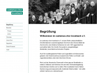 cantemus-chor.com Webseite Vorschau