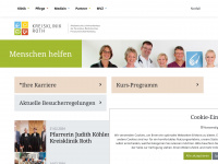 kreisklinik-roth.de Webseite Vorschau