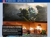 feuerwehr-sendling.de Webseite Vorschau