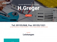 h-greger.de Webseite Vorschau