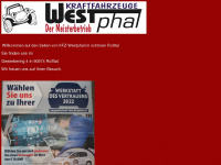 kfz-westphal.de Webseite Vorschau