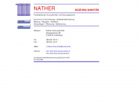 nather-heizung-sanitär.de Webseite Vorschau
