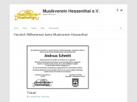 hessenthaler-musikanten.de Webseite Vorschau