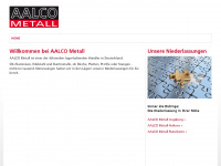 aalco-metall.de Webseite Vorschau