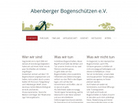 abenberger-bogenschuetzen.de Webseite Vorschau