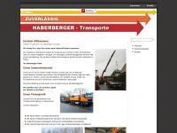 haberberger-transporte.de Webseite Vorschau