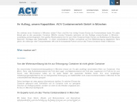 acv-container.de Webseite Vorschau