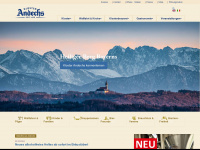 andechs.de Webseite Vorschau