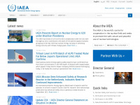 iaea.org Webseite Vorschau