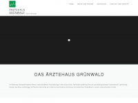 aerztehaus-gruenwald.de Webseite Vorschau