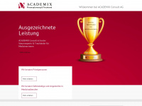 academix.ch Webseite Vorschau