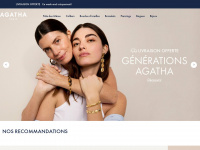 agatha.fr Webseite Vorschau