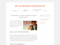 ah-werbemittel-hoderlein.de Webseite Vorschau