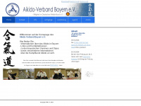 aikido-bayern.de Webseite Vorschau