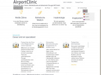 airport-clinic.de Webseite Vorschau
