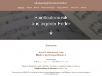 dirscherl-musik.de Webseite Vorschau