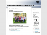 akkordeonorchester-langenau.de Webseite Vorschau