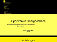 sv-obergriesbach.de Webseite Vorschau