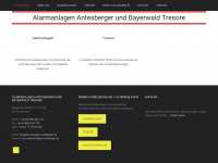 alarmanlagen-antesberger.de Webseite Vorschau