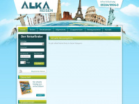 alka-reisen.de Webseite Vorschau