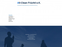 all-clean-fruechtl.de Webseite Vorschau