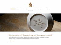 allgaeuer-keramik.de Webseite Vorschau