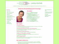 pontner-kinesiologie.de Webseite Vorschau
