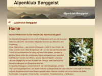 alpenklub-berggeist.de Webseite Vorschau