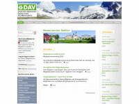 alpenverein-greiz.de Webseite Vorschau