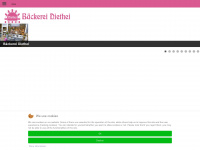 baeckerei-diethei.de Webseite Vorschau