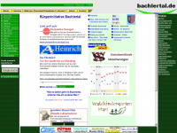 bachlertal.de Webseite Vorschau