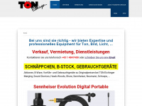 ton-eichinger.at Webseite Vorschau