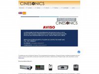 cinesonics.pt Webseite Vorschau